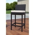 thumbnail image 2 of Modway Convene 27.5" Wicker / Rattan Patio Bar Stool in Espresso/White, 2 of 4