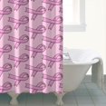 thumbnail image 4 of Pink Breast Cancer Shower Curtain 84"x72" ,Bathroom Decorative Shower Curtains Set with 12 Hooks,Modern Waterproof Washable Shower Curtain, 4 of 6