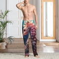thumbnail image 4 of KLL Mens Pajama Pants for Men,Mens Lounge Pants,Funny Gifts for Men,Men's Pajama Bottoms-Ocean Seahorse, 4 of 5