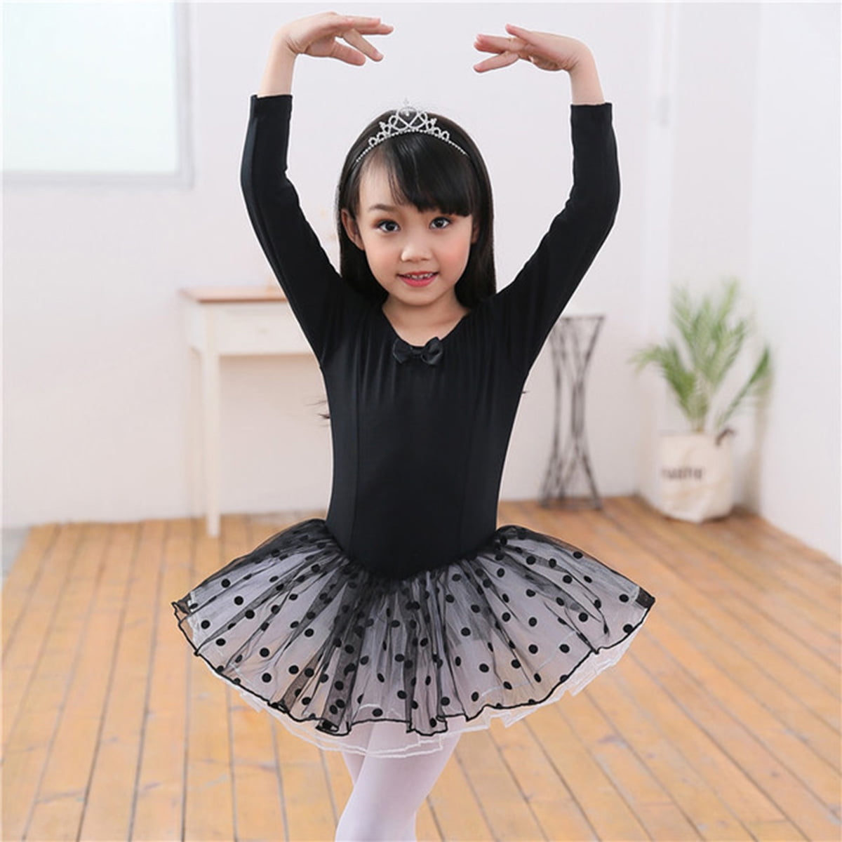Hawee Girls Gymnastic Ballet Tutu Leotard Short Sleeve Glitter Ballerina Leotards With Tutu Skirt For Dance Other