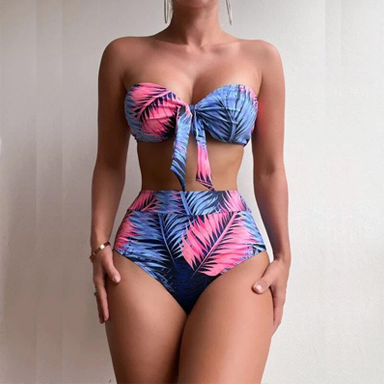 jovati Sexy Bathing Suits for Women Womens Sexy Split Bikini Two Piece Print Beach Swimsuit Swimwear Beachwear Bathing Suits Womens Bikini Bathing