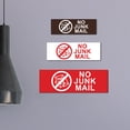 thumbnail image 2 of Basic No Junk Mail Sign (Ivory/Dark Brown) - Medium, 2 of 4