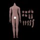 thumbnail image 4 of 1 Pieza Cuerpo de Masculina Muscular de Plástico y Metal con 1 Traje 1/6 Piel oscura Zulema Cuerpo de figura de acción a escala, 4 of 8