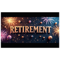 thumbnail image 6 of LUUFILx Retirement Party Banner Celebration Decorations with Sparkle Firework Display Backdrop for Corporate Farewell Event Photography Props Background, 6 of 9