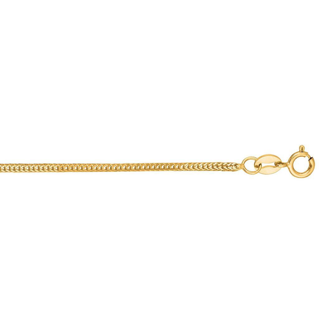 14k Solid Yellow Gold Foxtail Necklace Chain 16-24 inch 1.50mm Brand New Lobster 