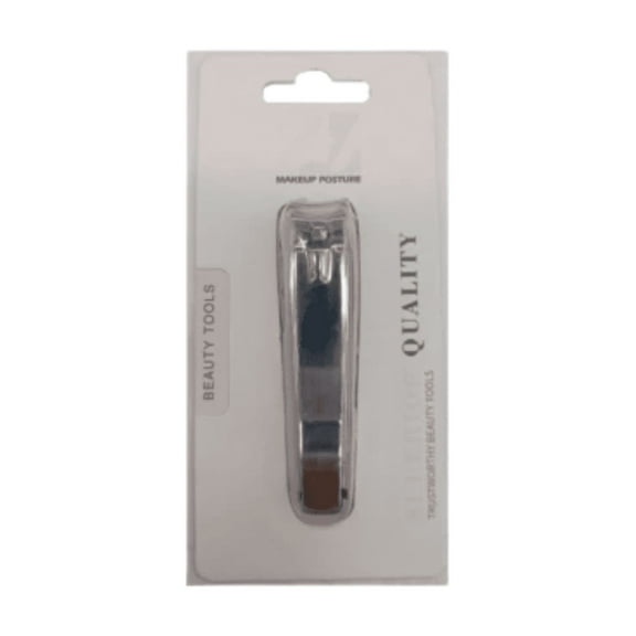 Large Stainless Steel Nail Clipper with Built-In Nail File
