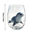 thumbnail image 2 of Artisanal sea creature Glassware, 2D Stemless Wine Glasses, Handcrafted Marine Animal Bar Glass for Coastal Home Decor Oceans Lovers (e)3.94 in, 2 of 5