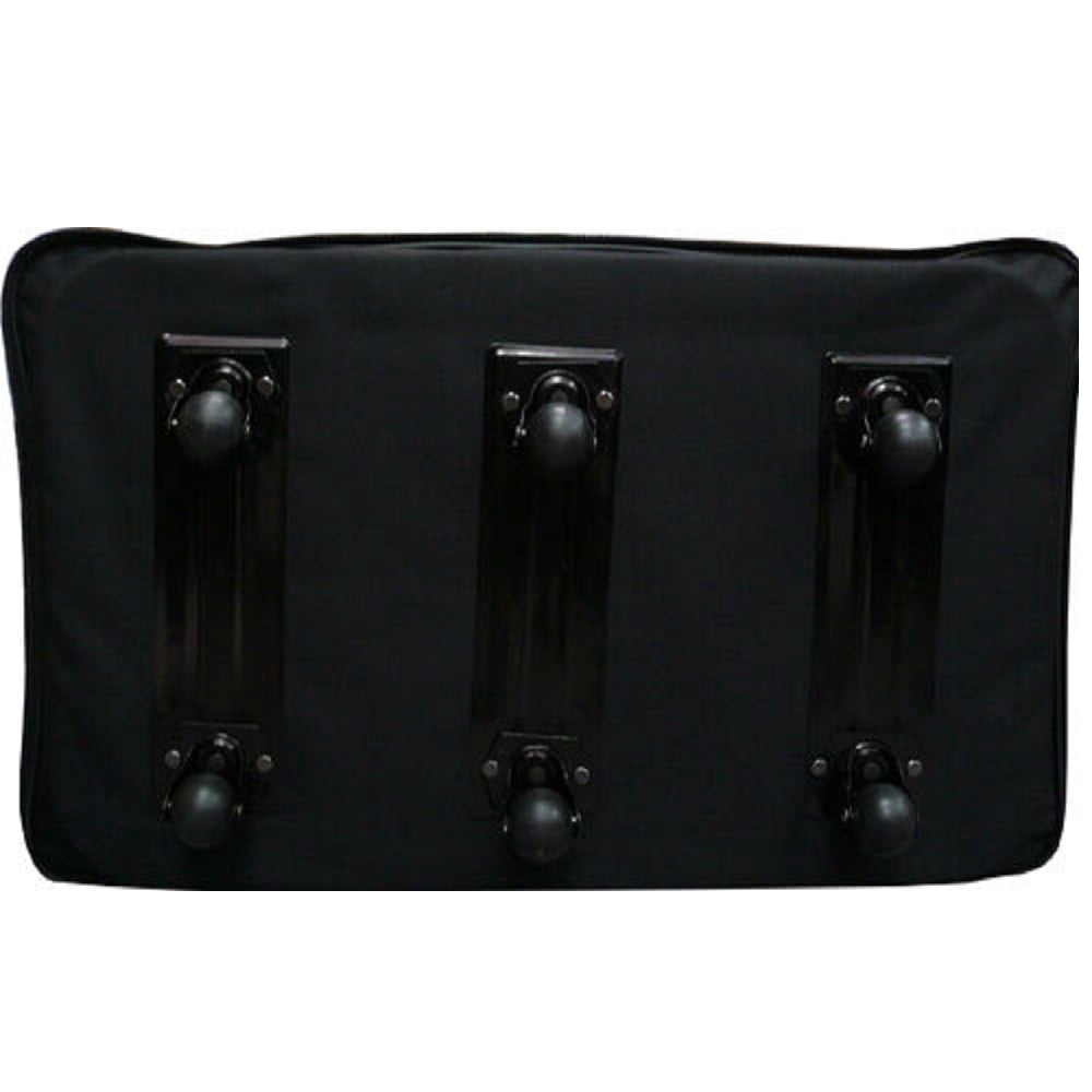 40" Black Expandable Rolling Duffle Bag Wheeled Spinner Suitcase Luggage