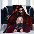 thumbnail image 6 of Bray Wyatt Blanket, Super Soft Throw Blanket, Cozy Flannel Blankets For Boys Girls, Warm Blankets For Couch Sofa Bed, 60"X50", 6 of 9
