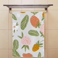 thumbnail image 4 of GZHJMY Fingertip Hand Towels, 2 Pack Pcs Strawberry and Flowers Leaves Absorbent Face Bath Towels for Bathroom Kitchen, 30"x15", 4 of 6