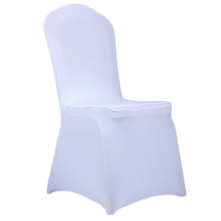 White Color Polyester Spandex Banquet Wedding Party Chair Covers