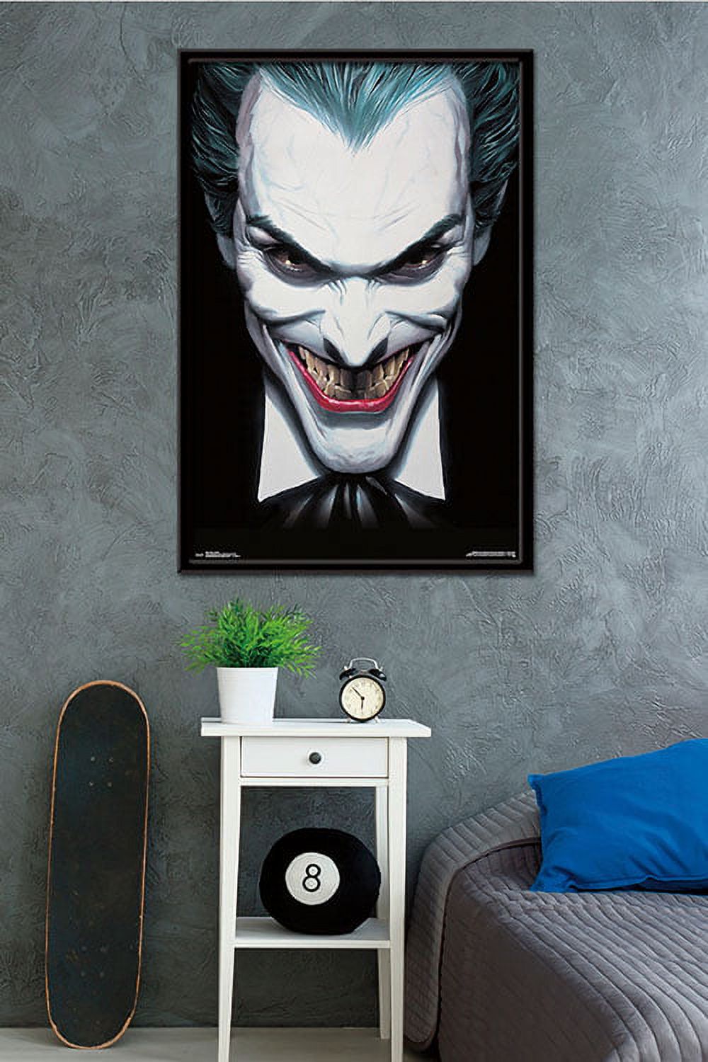 DC Comics - The Joker - Portrait Wall Poster, 22.375" x 34", Framed