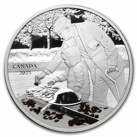 2023 Canada Silver $20 Remembrance Day Proof