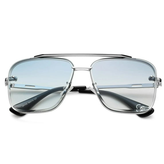 Azorb Retro Square Aviator Sunglasses Men‘s Oversized Aviator Sunglasses