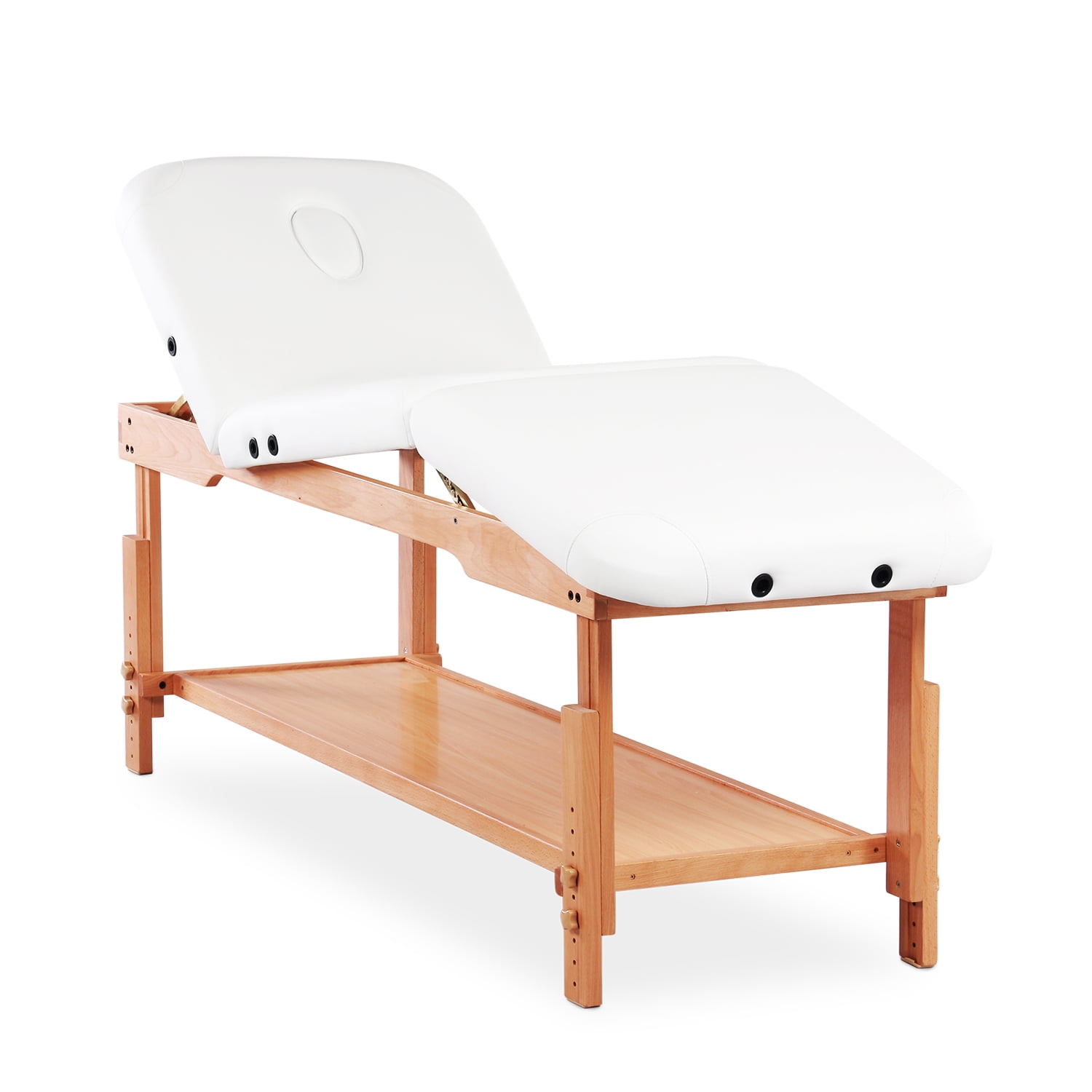 Deluxe Stationary Massage Table Spa Bed Beauty Therapy Salon Couch Deluxe Stationary Massage Table Spa Bed Beauty Therapy Salon Couch White 2018 New Version Com