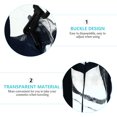 thumbnail image 4 of Miangastore Makeup Bag Blue Transparent 1Set 12.58x11.79x6.29 In, 4 of 8