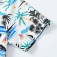thumbnail image 6 of JLFKNG Toddler Baby Boys Tee Shirts Fashion Hawaiian Style Floral Printed T-shirts Short Sleeve Turndown Collar Daily Wear Blouse Tops, 6 of 7