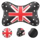 thumbnail image 2 of Cómodo cojín para reposacabezas de coche, almohada para asiento de coche, bonita almohada cervical universal para conducir y viajar (estilo estrella con bandera del Reino Unido)., 2 of 8