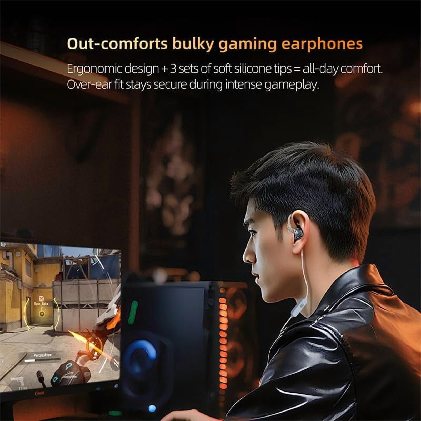KZ Gale in-Ear Monitors,Super-Linear Dynamic Driver IEM Earphone,Ultra-Responsive Bass Hi-Fi Wired Gaming Earbuds with Detachable Recessed 2Pin Cable for Audiophile(Without Mic, Black)