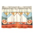 thumbnail image 7 of Yayeee Kitchen Curtains Light Filtering 27"x36" Rod Pocket Short Cafe Window Panel, Beige Glasses, 7 of 7