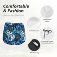 thumbnail image 6 of Picia Turtle，Shell Algae Starfish Coral Pattern Women's 2 in 1 Athletic Running Shorts High Waisted Workout Casual Gym Sweat Shorts with Comfy Liner Zipper Pockets-Small, 6 of 9