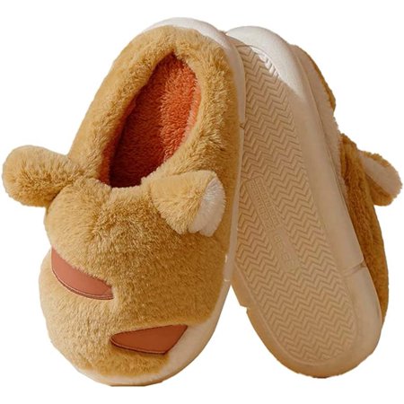 

DabuLiu Cute Slippers for Women Winter Keep Warm Home Slides Faux Fur Comfy House Slipper Fluffy Fuzzy Anti-Skid Sole Slip-on Slipper
