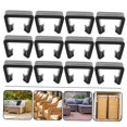 thumbnail image 4 of HEALEEP 12Pcs Black Patio Sofa Clips Durable Furniture Fasteners for Rattan Wicker Outdoor Use, 4 of 8