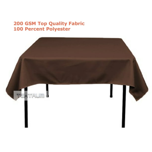 TEKTRUM 54 X 54 INCH 54"X54" SQUARE POLYESTER TABLECLOTH - THICK/HEAVY ...