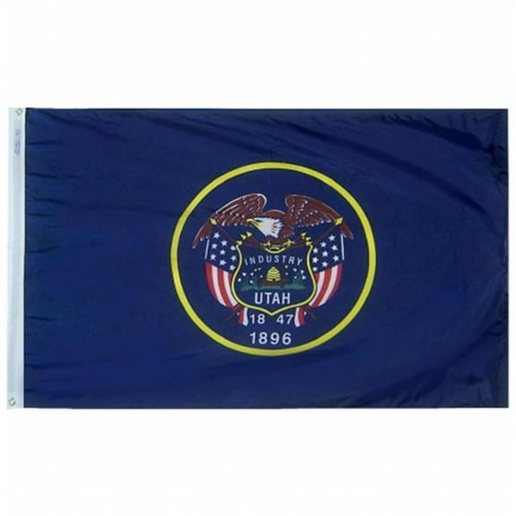 Annin Flagmakers 145360 3 ft. x 5 ft. Nyl-Glo Utah Flag