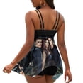 thumbnail image 4 of The Vampire Diaries Women's Split Skirt Swimwear Two-Piece Swimsuit Backless Bikini Set Summer Holiday Beach Adjustable Bathing Suit, 4 of 6