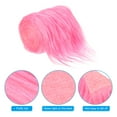 thumbnail image 4 of Unique Bargains Plush Faux Fur Fabric Precut Strips, 59' x 4' Fluffy Faux Fur Ribbon, Pink, 4 of 7
