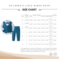 thumbnail image 7 of TSSOE Toddler Boys 3Piece Formal Dresswear Suit Long Sleeve Dress Shirt +Tuxedo Vest +Pants Baptism Grey 90, 7 of 7