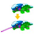 thumbnail image 4 of Kool KREEPERS RC-REX - Color-Changing & Walking Dinosaur Toy with Magic Magnetic Tongue That Extends & Catches Food Pellets. Features Wagging Tail, Flashing Lights & Roar Sounds, 4 of 5