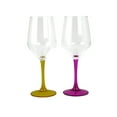 thumbnail image 3 of Three Star Import & Export GS7111 8.75 in. Wine Glass with Multicolor Stem Set, 6 Piece, 3 of 4