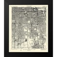 thumbnail image 2 of USGS 20x23 Black Modern Framed Museum Art Print Titled - Watts California Quad - USGS 1934, 2 of 5