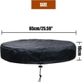 thumbnail image 2 of Waterproof 55 Gallon Drum Cover with Drawstring, Heavy Duty Uv Resistant Bucket Lid for Rain Barrel, Pvc Coated Fabric Protective Cover for Outdoor Storage, Industrial Grade Can Seal, 2 of 3