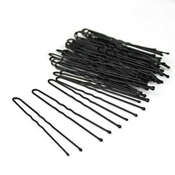 Minkissy 100Pcs U Shaped Hair Pins Black Metal French Hair Pin For Women Weddings Diy