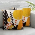 thumbnail image 3 of JEUXUS  Abstract Boho Pillow Covers Orange Sun Black Leaves Yellow Decorative Throw Pillows,Mid Century Geometric Textured Accent Tufted Pillowcases for Couch Sofa Bed Living Room Home Decor, 3 of 5