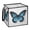 Flat Design Butterfly, variant on Home Organizer Foldable Fabric Storage Bin With Handle Butterflies Moon Vector