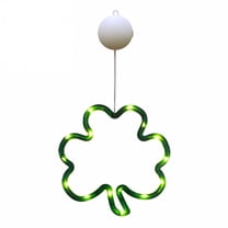 ACDANC Bright St Patrick Day Lights,Hanging Shamrock Window Lights Battery Operated,Saint Patricks Day Lucky Green Clover Lights for Indoor Outdoor Party Irish Decor