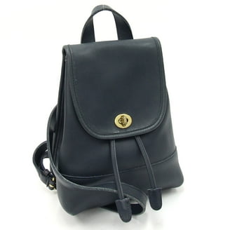 Coach (C2934) Graham Large Men's Smooth Black Leather Backpack