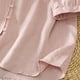 thumbnail image 2 of TaTaai Women's V-Neck Cotton Linen Top, Soft Breathable, Loose Fit, 3/4 Sleeve, Solid Color Button Detail, Casual Daily Spring Summer Outings Multi-Color Gift, 2 of 6
