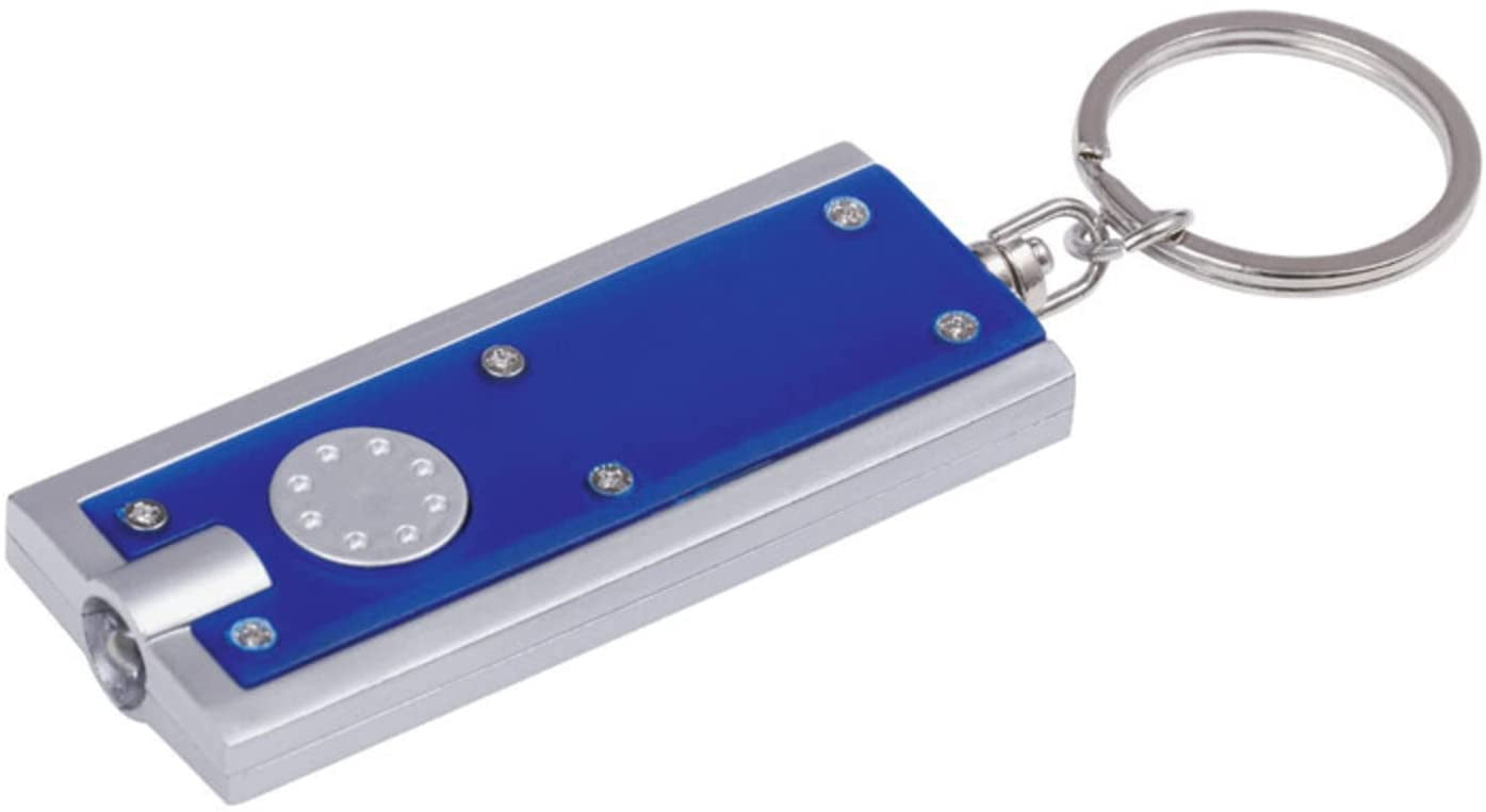 Hillman 5982590 1 in. Dia. Plastic Assorted Color LED Light & Split Ring Key Chain - Pack of 25