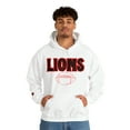 thumbnail image 6 of Unisex Heavy Blend™ Hooded Sweatshirt Lions Football Red Hoodie, 6 of 9