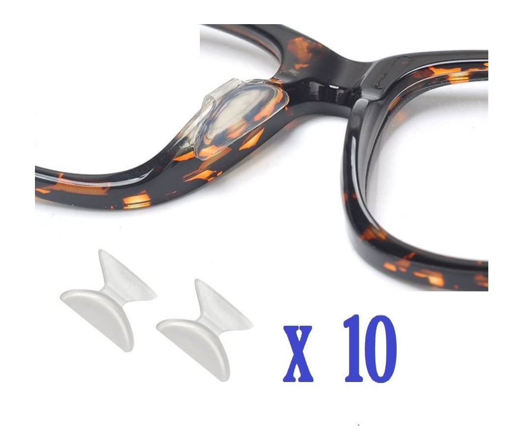 3 Pairs CLEAR 2.5mm Silicone Anti-Slip Glasses Nose Pad Cushions for Eyeglasses