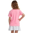 thumbnail image 3 of Pink Platinum Girls' Rash Guard - UPF 50+ Protective Quick Dry Short Sleeve Swim Shirt (4-16), 3 of 7