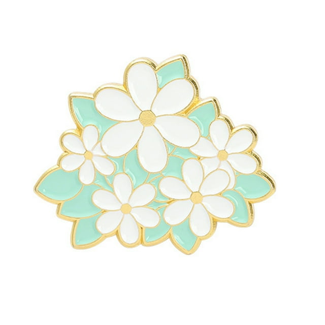 Guardurnaity Broches Flor colorida Planta suculenta Estampado Esmalte de solapa Estilo elegante Insignia Mujeres para la elaboración de ropa Accesorios de disfraces XZ4150 Guardurnaity AP010035-03