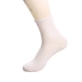 thumbnail image 4 of Unisex Mid Calf Socks Lightweight Breathable Plain Socks Stretchy Comfort Crew Socks for Daily Wear, 4 of 4