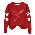 thumbnail image 2 of Neewe Womens Oversized Sweatshirts Hoodies Fleece Crewneck Sweaters MXsual Tops Comfy Fall Fashion Outfits Winter Clothes 2025, 2 of 4