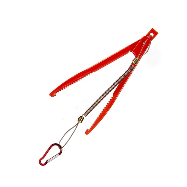 Toystoory Controlador de pesca, pinzas para sedal, pinzas para el cuerpo, bloqueo, portátil, duradero, ABS, aparejos multifuncionales, Pescar Rojo